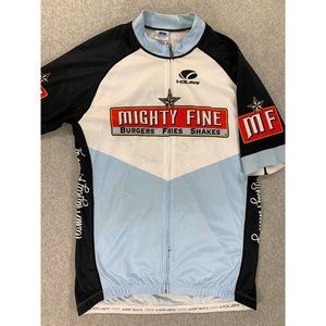 Voler Cycling Jersey Team Mighty Fine Short Sleeve Full Zip (Men's XL)‎ White